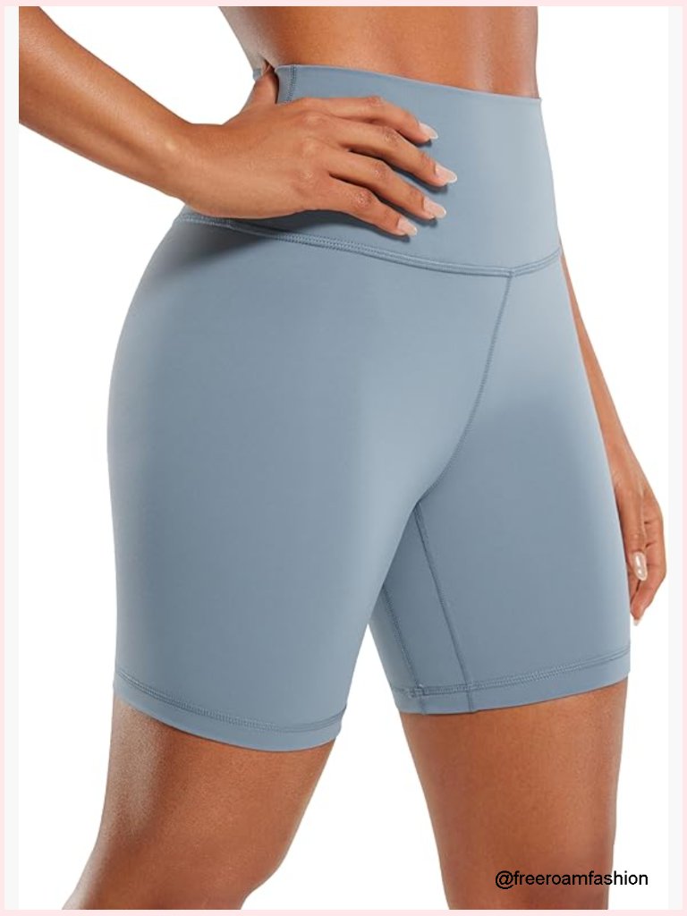 6" High Waist Biker Shorts Buttery Soft Compression Workout Yoga